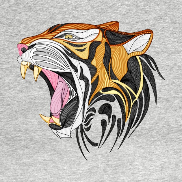 Tigre en líneas by ladinoariel